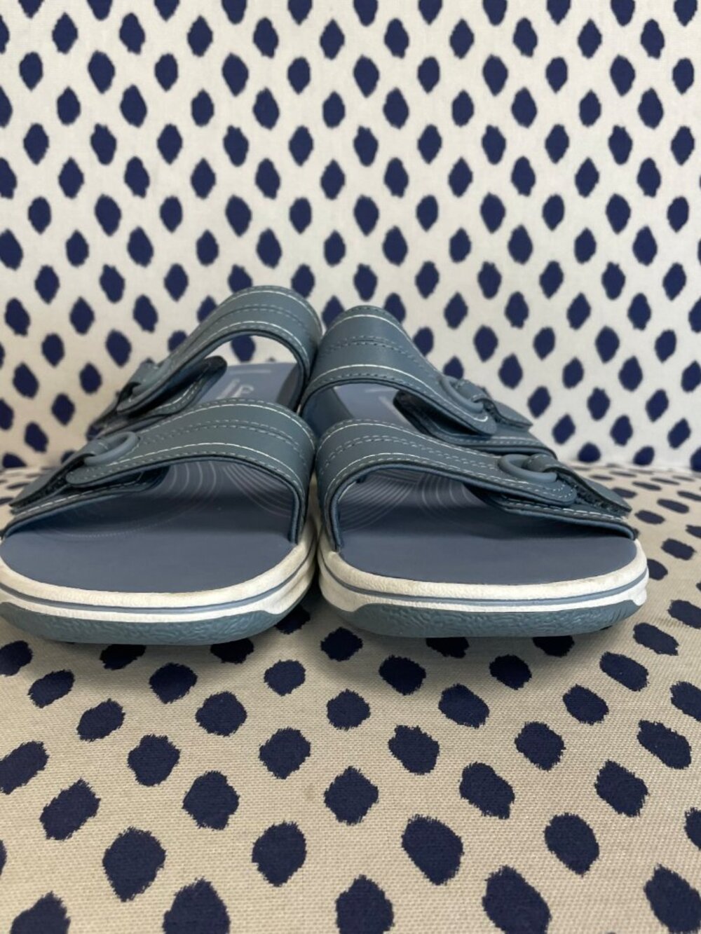 Clarks blue sandals size 8 - Picture 2 of 4